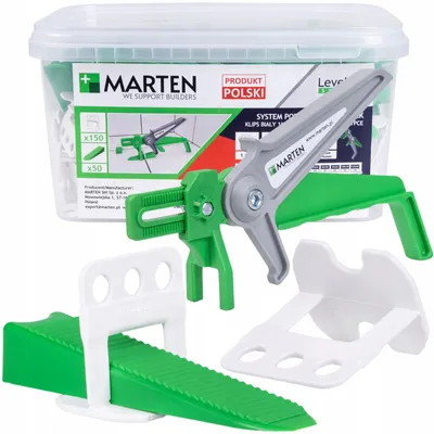 Produktbild von Marten LevelUp Fliesennivelliersystem 1mm Fugen + Keile + Zange
