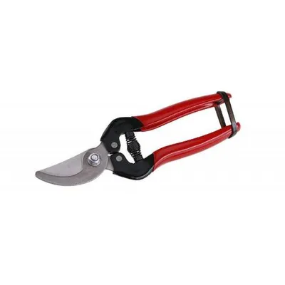 Produktbild von Gartenschere 18 cm aus rostfreiem Stahl mit Feder, abgerundeter Klinge und ergonomischen Griffen