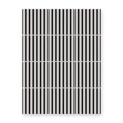 Produktbild von MDF-Lamellen 30x30 cm - Set 12 Stück (1,08 m²) - Wandlamellen - Filzlamellen - Wanddekoration - GRAU