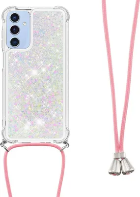 Produktbild von Samsung Galaxy A26 Hülle - Coverup Liquid Glitzer Back Cover mit Handykette - Weiß