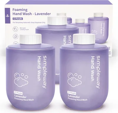 Image de Simpleway Xiaomi Savon mousse pour distributeur automatique 3-PACK Simpleway Parfum : Purple Lavender,