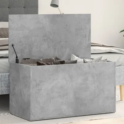 Produktbild von vidaXL Úložná truhlica Concrete Grey 84x42x46 cm Drevo Materiál