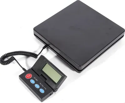 Produktbild von Elektronische Waage, hohe Genauigkeit, schwarz, 50kg