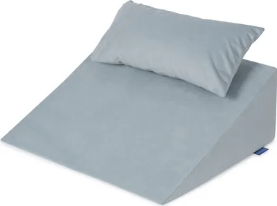 Zdjęcie produktu dla Klin TRINITY pod plecy z poduszką 60x50x21 cm Trinity niebieski