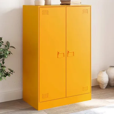 Obrázek produktu pro Maison Exclusive - Příborník hořčičně žlutý 67x39x107 cm ocel