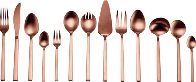 Produktbild von ECHTWERK Tafelbesteck Set LINUS  - mattiert 68tlg , Farbe:Bronze