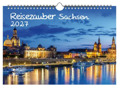 Produktbild von Reisezauber Sachsen DIN A4 Kalender für 2027 Städte Bundesland