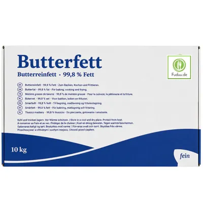 Produktbild von Fuduu.de - Butterfett mind. 99,8% Fett, 10 kg Karton