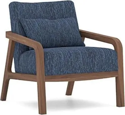 Produktbild von Modern Sessel Design Einrichtung Wohnzimmer Blau Stoff Couch Textil Neu