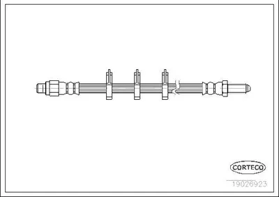Produktbild von CORTECO 19026923 Bremsschlauch Vorne