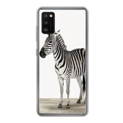 Produktbild von MuchoWow® Handyhülle Schutzhülle Hülle für Samsung Galaxy A41 Zebra - Mädchen - Tiere - Kinder - Jungen Silikon Softcase Handy Hülle - Mobiltelefon