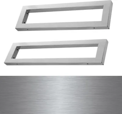 Produktbild von Wandkonsole Edelstahl Konsole   Wandstütze Träger Waschtischhalter Plattenhalter Unterbau Edelstahl Gebürstet 350x150x30 mm WK35EGB 2 er Pack