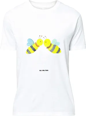 Produktbild von Mr. & Mrs. Panda Größe XL T-Shirt Biene Liebe - Weiß - Geschenk, mit Spruch, Tshirt, Shirt