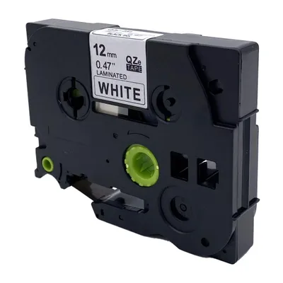 Produktbild von DULA Etikettenband - Kompatibel mit Brother P-Touch Tze-231 - 20 Stück - Schwarz auf weiß - 12mm x 8m