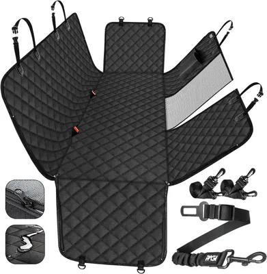 Produktbild von Hundedecke für Rücksitz 145 x 138 cm, wasserdicht, kratzfest, mit Seitenschutz, für Auto