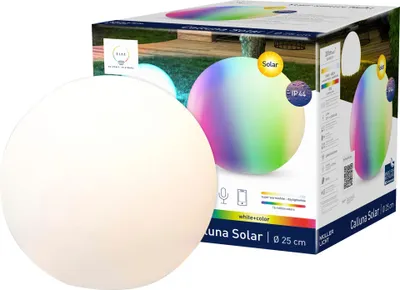 Immagine prodotto di TINT Müller-Licht Luce solare LED da giardino Calluna, Ø 25 cm, RGB+W