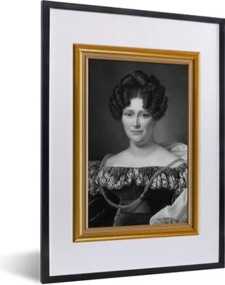 Produktbild von MuchoWow® Gerahmtes Poster Kunstwerk - Maler - Rahmen - Gold 30x40 cm - Poster mit Schwarzem Bilderrahmen Wandposter Rahmen Foto Bilder - Wandposter Schlafzimmer