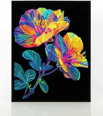 Produktbild von DIAMOND DOTZ - Diamond Painting Neon Blumen
