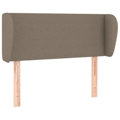 Image de Tête de lit avec oreilles taupe 93x23x78/88 cm Tissu