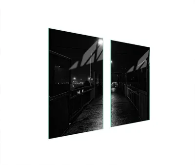 Image de Plaques de recouvrement de cuisinière 2 pièces 75x52 Couverture de champ vitrocéramique Verre Planche à découper Noir Ville