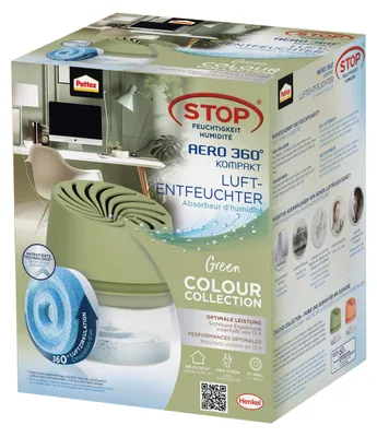 Produktbild von Pattex Luftentfeuchter Gerät Aero 360 inkl. 450g Tab grün