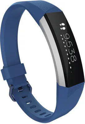Produktbild von Strap-it® Fitbit Alta / Alta HR Silikonarmband (Blau) - Große: S/M