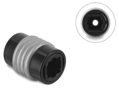 Zdjęcie produktu dla DeLOCK 84697, 1 x TOSLINK, 1 x TOSLINK, Czarny, Srebrny