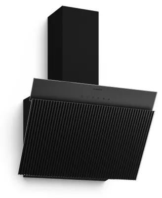 Zdjęcie produktu dla Klarstein Skośny okap, Wavyn – wentylator wyciągowy do montażu na ścianie o wydajności 661 m³/h, panel dotykowy, oświetlenie LED, tryb Boost, tryb recyrkulacji lub wywiewu
