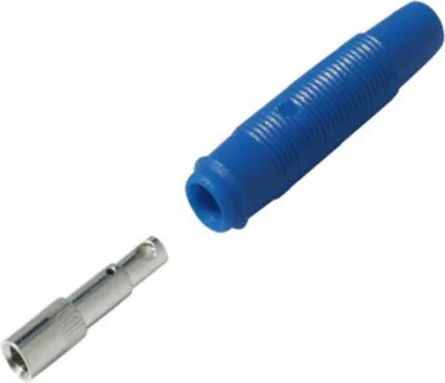 Produktbild von S/CONN maximum connectivity Labor-Bananenkupplung, blau (56215-B)