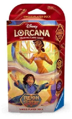 Produktbild von Lorcana Reign of Jafar: Amber & Amethyst Starter Deck German