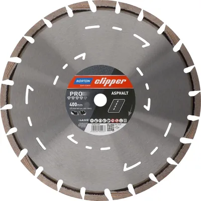 Image de Norton Clipper disque à tronçonner diamanté (Ø 400 mm alésage 25,4 mm / pour tronçonneuse/cisaille à sol) - 70184631582