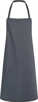 Zdjęcie produktu dla Karlowsky LS5 | Fartuch śliniakowy Faro - 75 x 95 cm - Można prać w temperaturze do 95°C - Kolor: Antracytowy (ok. Pantone 432C) - Rozmiar: 75 x 95 cm