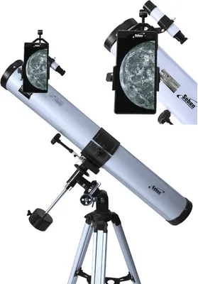 Produktbild von Seben 76-900 EQ2 Reflektor Teleskop + Smartphone Adapter DKA5 + Zubehör Paket