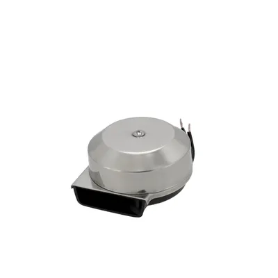 Produktbild von Signalhorn 12 Volt 90 - 95 dB aus Edelstahl für Boote, Schiffshorn inkl. Halter