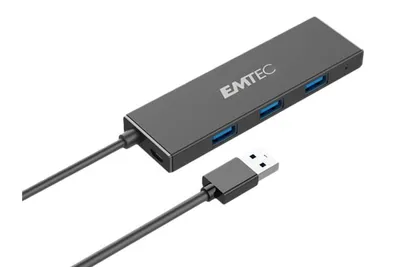 Produktbild von EMTEC Ultra Slim USB3.1 4-Port Hub T620A - Hub
