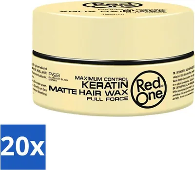 Produktbild von Red One - Haarwachs - Keratin Matt - Stärkendes Styling - Für starken Halt & Matt-Look - 150 ml - Vorteilspack - 20 Stücke