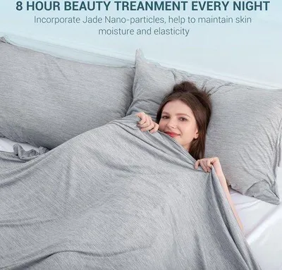 Produktbild von Famanu Kühldecke Arc-Chill - Japanische Q-Max 0.43 - Selbstkühlend - Antiallergisch - Atmungsaktiv - Grau 150 x 200 cm