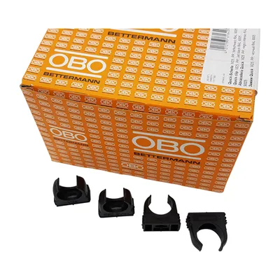 Produktbild von 200 Stück OBO Bettermann Quickschellen Rohrschellen schwarz M20