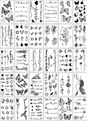 Produktbild von INF Schicke temporäre Tattoos - 30 einzigartige Designs