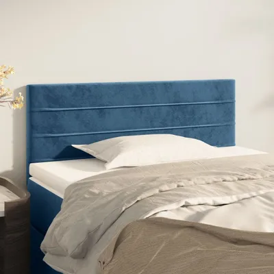 Produktbild von Cloris Designermöbel Kopfteil Dunkelblau 90x5x78/88 cm Samt 2024 Neu