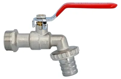 Produktbild von Gartenwasserhahn 1/2" mit Schlauchanschluss und ergonomischem Griff | Kugelhahn 1/2 Zoll Auslaufventil aus Messing