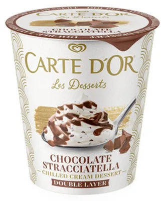 Obrázok produktu pre Čokoládový dezert Carte d'Or so stracciatellou 140 g