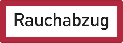Produktbild von Dreifke® Feuerwehrschild, Rauchabzug - DIN 4066 | Folie selbstklebend | 210x7...