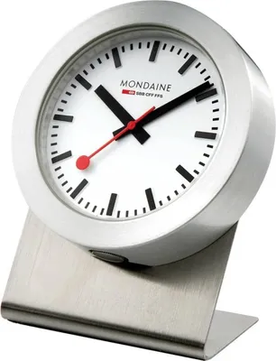 Produktbild von Mondaine A660.30318.81SBB magnetische silberne Wanduhr Tischuhr Küchenuhr 50 mm
