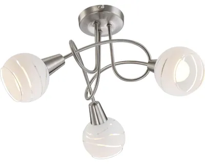 Produktbild von LED Deckenlampe, silber, 3 flammig, D 39 cm