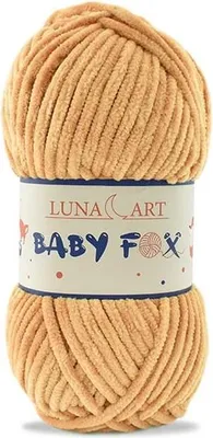 Produktbild von Luna Art Baby Fox Wolle - Sanfte, plüschige Polyesterqualität, Hell Honigfarben