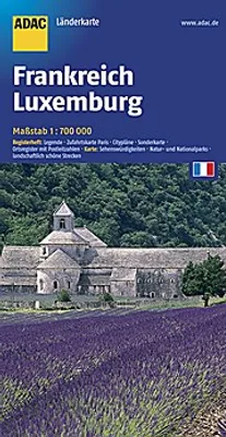 Produktbild von ADAC LänderKarte Frankreich, Luxemburg 1 : 700 000