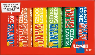 Produktbild von Tony's Chocolonely Schokoriegelverkostung, FT 6 Stück x 48 Gramm