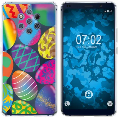 Produktbild von PhoneNatic Case kompatibel mit  Nokia 9 PureView Silikon-Hülle Ostern M3