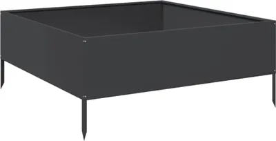 Obrázek produktu pro Zvýšený záhon vidaXL, černý, 100 x 100 x 41 cm, ocel